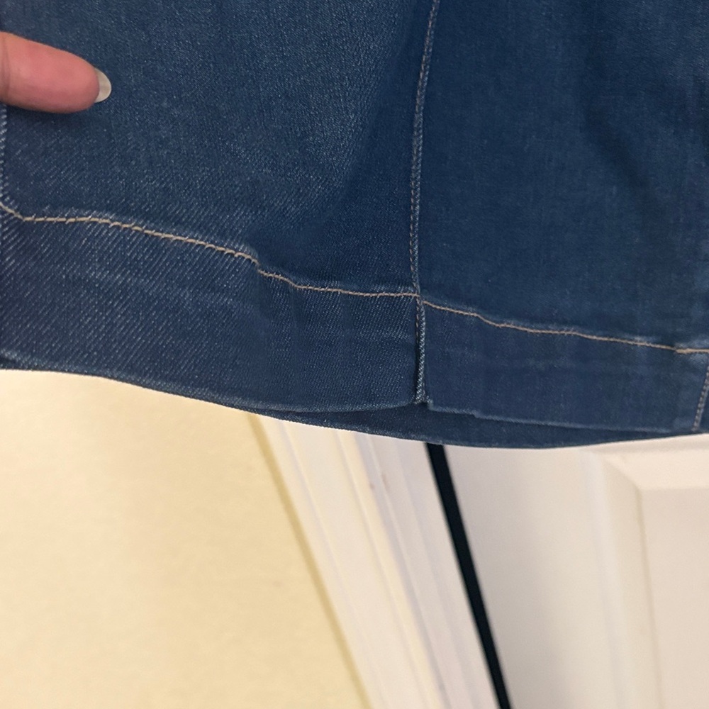 Lane Bryant Dark Blue Denim Gaucho/Crop - Picture 4 of 7